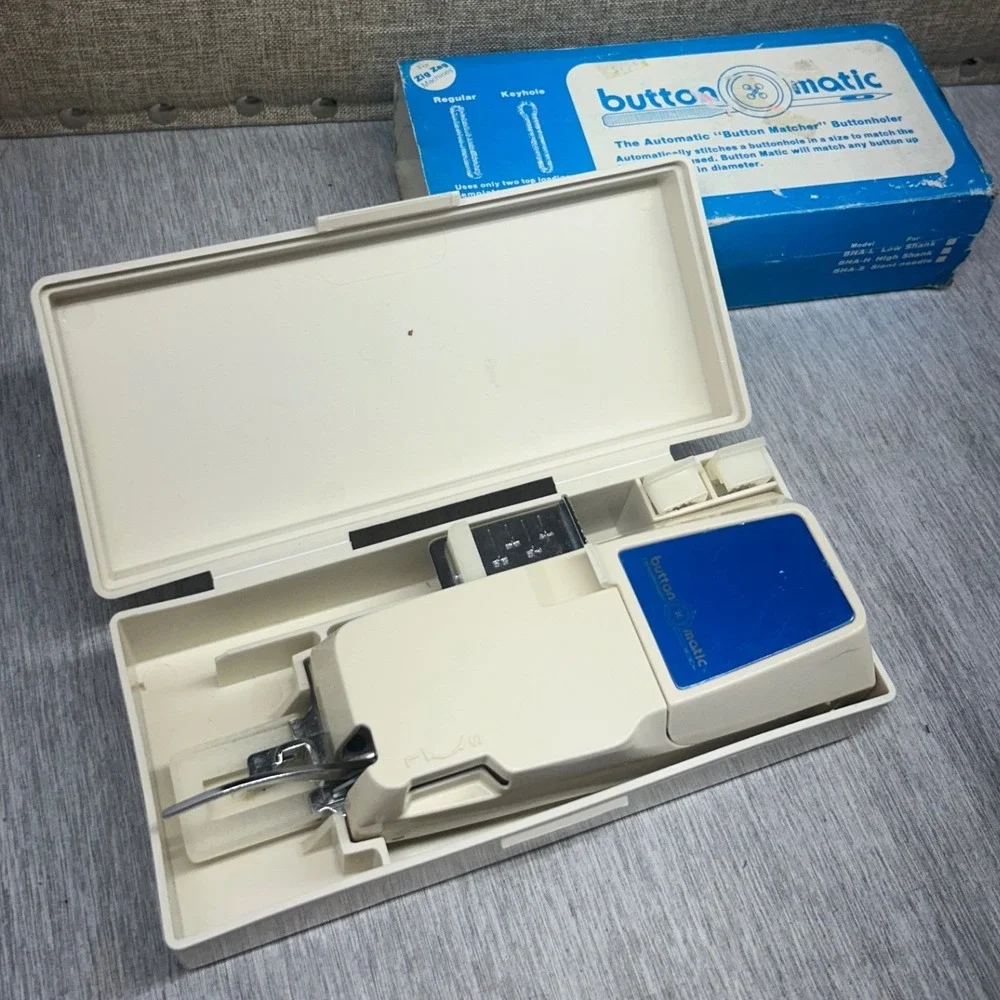 Vintage Button-Matic Automatic Button Matcher Buttonholer for Zig Zag Machines
